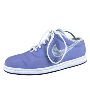 Nike 6.0 Women's Athletic Shoes Purple‎ White Canvas Sneakers Size 6.5